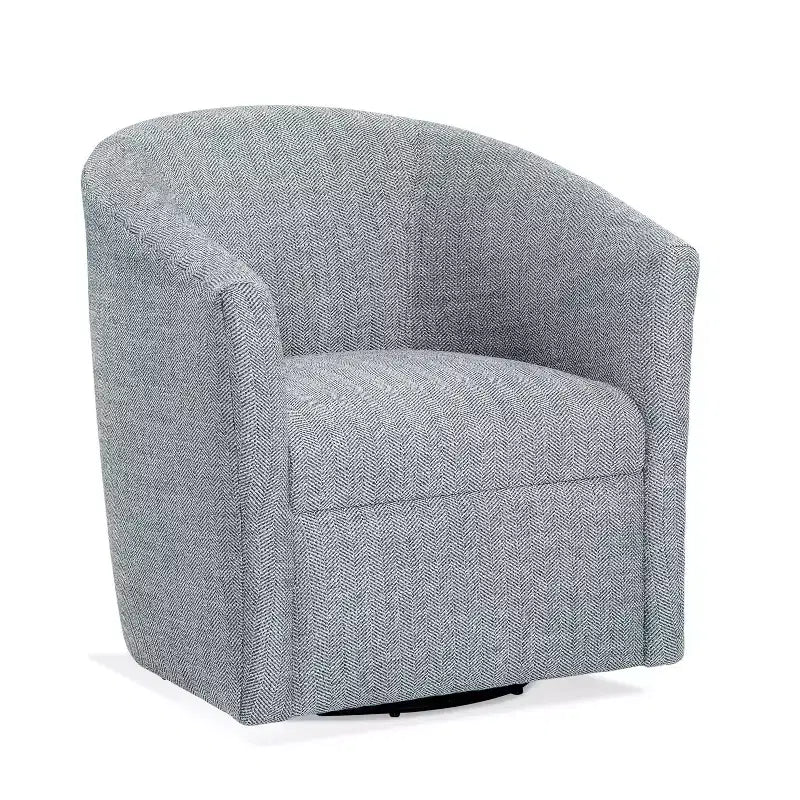 Fauteuil pivotant Lynton, fauteuil pivotant moderne rembourré à 360° pour salon