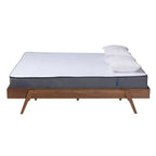 Cadre de lit en noyer Mid-Century Modern, style Sarita