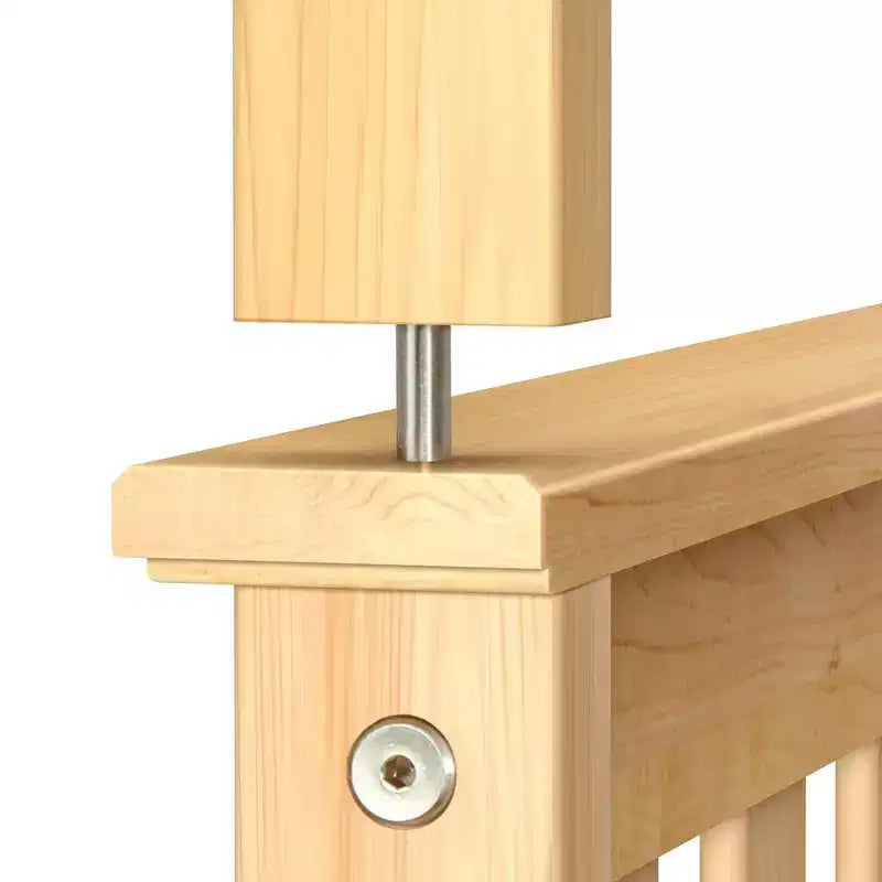 Lit superposé en bois massif, deux lits simples, avec échelle, sans sommier tapissier requis, pour enfants et adultes.