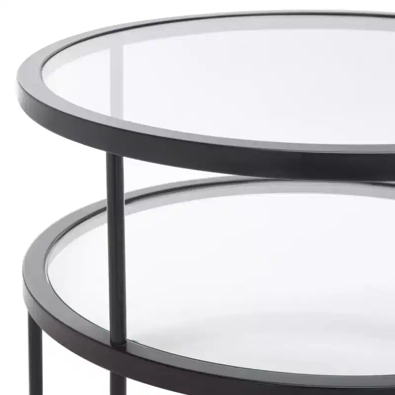 Table d'appoint accent Layta à 3 étagères, Table de bout moderne pour salon