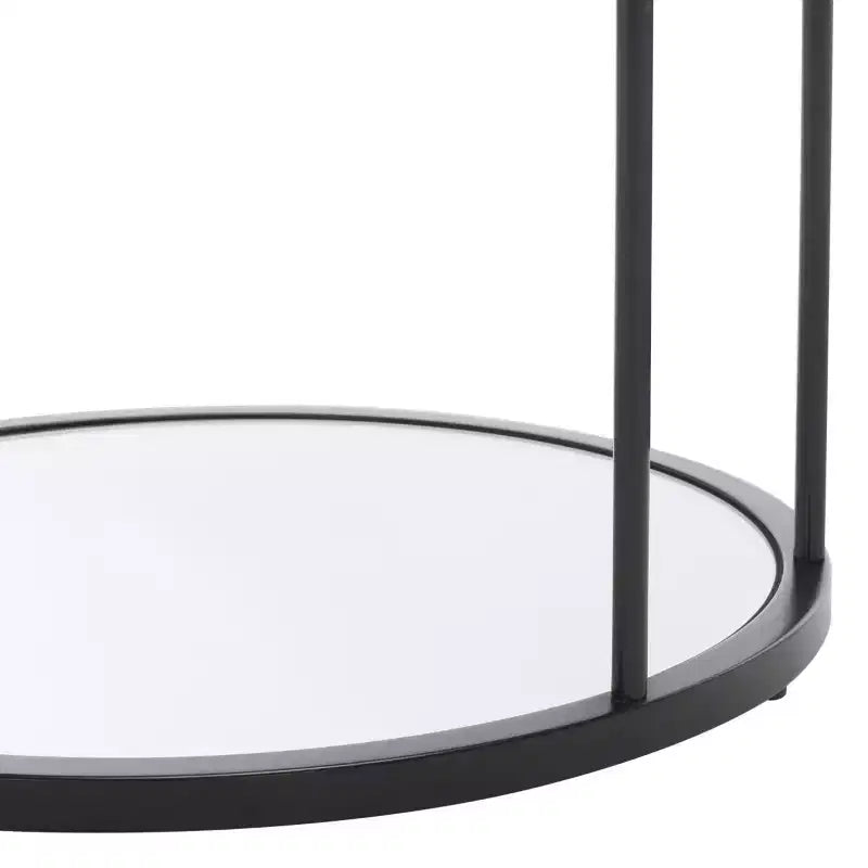 Table d'appoint accent Layta à 3 étagères, Table de bout moderne pour salon