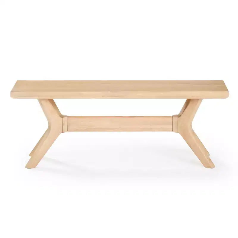 Banc de salle à manger en bois massif 122 cm, banc d'entrée et de chambre minimaliste
