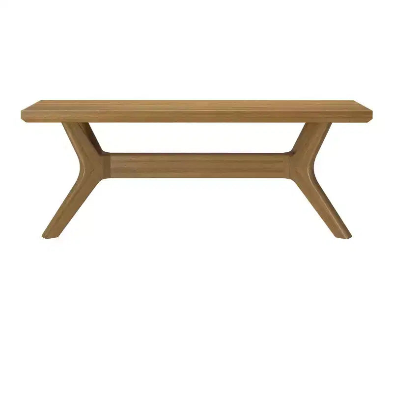 Banc de salle à manger en bois massif 122 cm, banc d'entrée et de chambre minimaliste