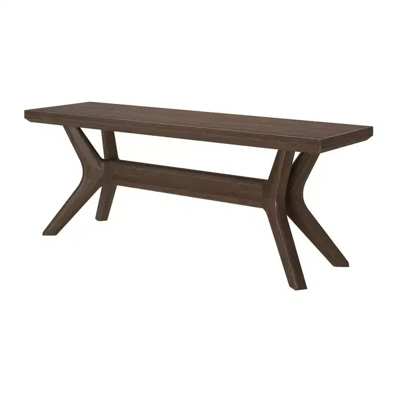 Banc de salle à manger en bois massif 122 cm, banc d'entrée et de chambre minimaliste