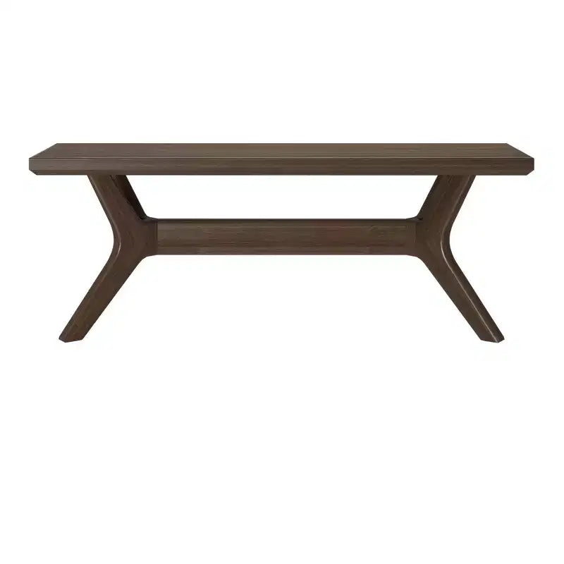 Banc de salle à manger en bois massif 122 cm, banc d'entrée et de chambre minimaliste