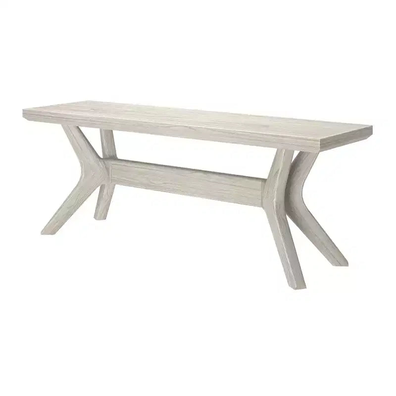 Banc de salle à manger en bois massif 122 cm, banc d'entrée et de chambre minimaliste