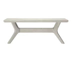 Banc de salle à manger en bois massif 122 cm, banc d'entrée et de chambre minimaliste