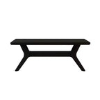 Banc de salle à manger en bois massif 122 cm, banc d'entrée et de chambre minimaliste